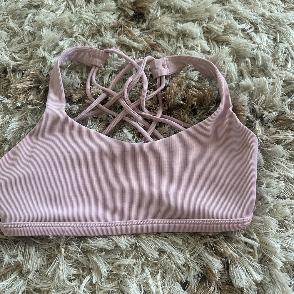 Pink Strappy Women's Bralette